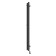 Electric heated towel rail Laris Prime Chekch, 80x1200 mm, 2 crossbars, left, black