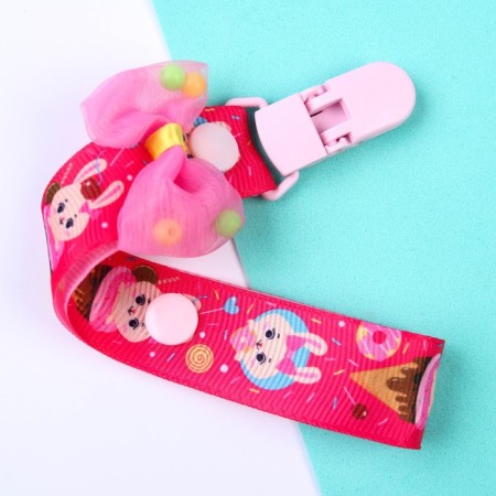Holder for the nipple - dummy "Bunny Polly", on the tape-1