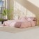 Lovelife linen Duet Texture: Rosy, 143x215CM-2ST, 230x240cm, 50x70cm-2pcs, microfiber, 110 g/m2