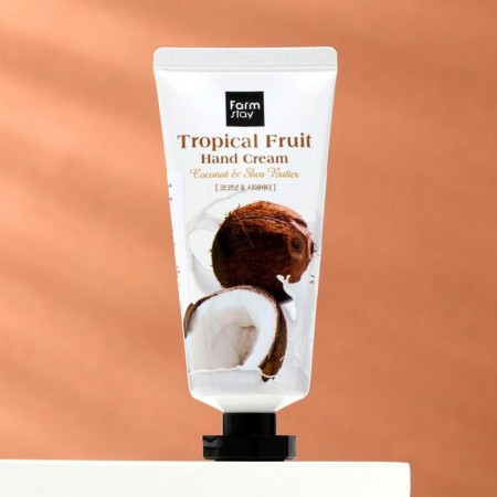 Hand cream Farmstay "Tropical Fruits", with coconut and shi oil, 50 ml-1