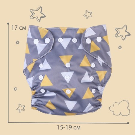 Panties-scammer, reusable, “triangles”, from 0-36 months.-3
