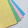 Soft color plastic with A4 sparkles, set 4 pcs