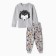 Pajamas for a boy, the color is gray/hedgehog, height 116 cm