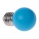 LED LEAZON Lighting "ball", G45, E27, 1.5 W, for Bels Lita, Blue