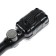 A portable LEAZon Lighting LED lamp with a circuit breaker, 12W, 25LED, 10 m, black