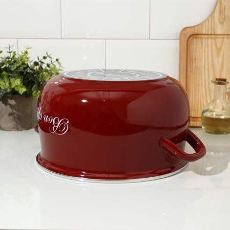 Poster "Bordeaux", 5.7 l, glass cover, induction, burgundy color-2