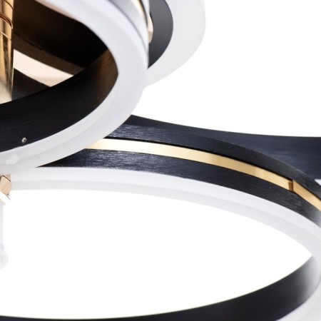 Causteen with PDU "Mener" LED 142W black and gold 81x61x16 cm Bayerlux-7