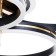 Causteen with PDU "Mener" LED 142W black and gold 81x61x16 cm Bayerlux
