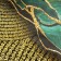 Glossy packaging paper "Malachite", 70 x 100 cm