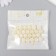 Beads for creativity Plastic "Pester Pearls" White Set 25 pcs 1.2x1.2x1.2 cm