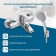 Santek Nyra bath mixer, short surplus, with accessories, chrome