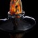 Helix candlestick, orange, 46 cm