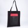Shoper with TOXIC pocket, black, 40 x 35 cm