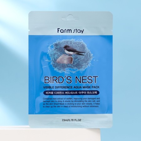 Fabric mask with an extract of the swallow nest Farmstay, 23 ml-1