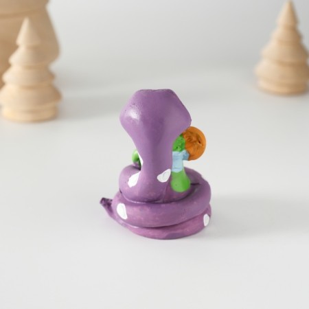 Suvenir Polystone "Snakes with a glass of smoothie" 3.5x6 cm-3