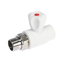 Balling tap for Zein radiator, polypropylene, straight, d = 25 mm x 3/4 