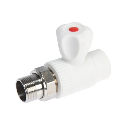 Balling tap for Zein radiator, polypropylene, straight, d = 25 mm x 3/4 "