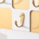 Decorative tree hooks "Chess board" white-golden 20x3x25 cm