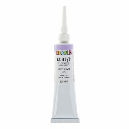 Cut on glass and ceramics 18 ml, ZHK Decola, lilac, (5303616)