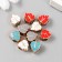 Beads for creativity plastic "Leaf bright middle" Mix set 10 pcs 1x1 cm