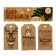 Schildik decorative in the Kraft "set, 5 x 9 cm, New Year