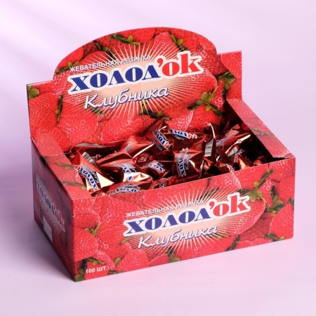 Chewing gum "Khilok" with a taste of strawberries, 3.5 g