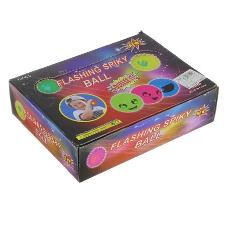 Ball "Hedgehog", light, with a squeak, Mix color-3