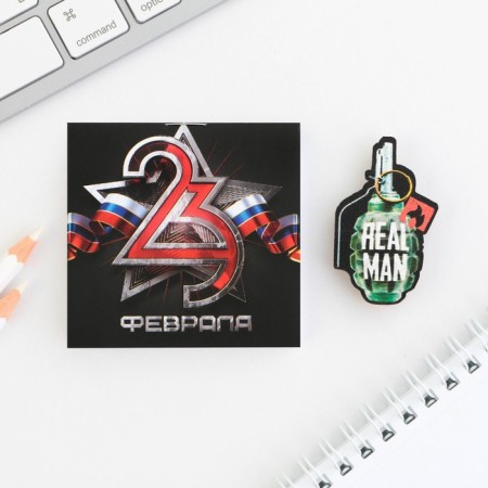 Gift set: notebook and icon "Real Defender"-1