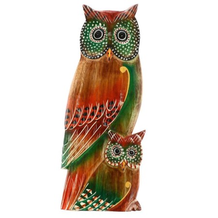 Wall panel "two owls" 48x20x2.5 cm-4