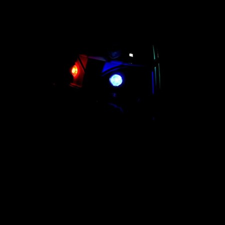 Retro bus robot, light and sound effects, transformed-9