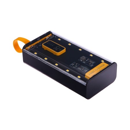 External battery CRR-33, 20,000 mAh, 2USB, Type-C, 2 A, display, black-3