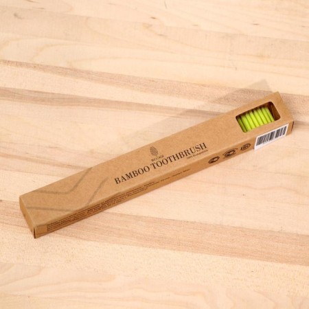 Biocase bamboo toothbrush, mini, yellow-4
