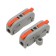 Terminal of QMS 222-421p Pro-transmission 1 pole, with an mounting platform (0.08-4 mm²), gray (50 pcs./Union) Rexant