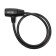 Lock Lockland bike castle, 8x800 mm, perforated key with a plastic handle