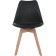 Plastic stool Bonuss array/plastic/coconut, natural/black 49x57x82 cm