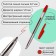 Set of ball pens 4 pcs. Lancer Office Style 820 Knot 1.0 Red, borders. Product.