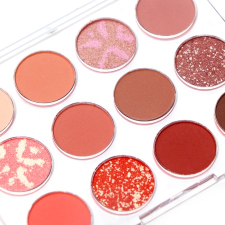 Palette of eyelid shadows with shimmer 12 colors-1
