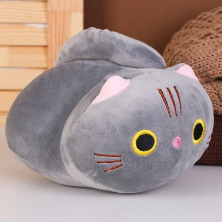 Soft toy "kitten", 20 cm, gray color