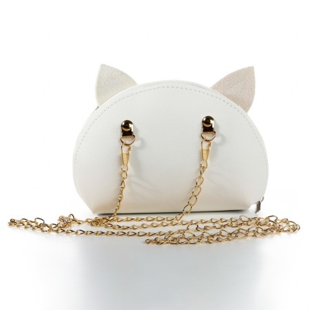 Children's bag for a girl "Kitty smile", from artificial leather-3