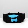 Lying "Princess", Gabardin, Plyush, 50 x 50 x 15 cm, black/blue