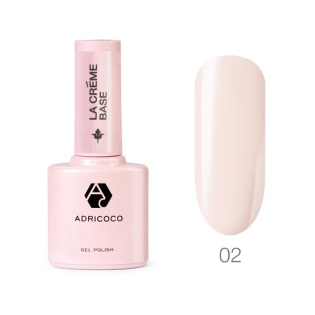 The camouflage base AdricoCo La Creme Base, No. 02 Cream cream, 10 ml