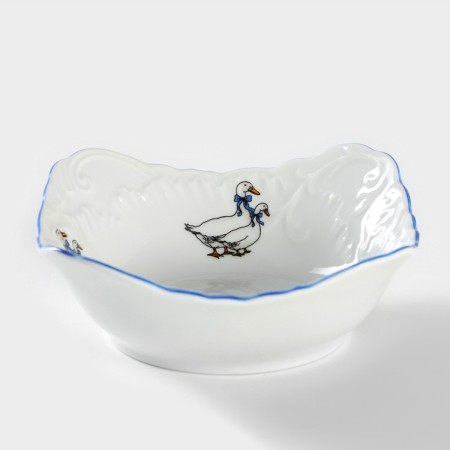 Saladnik "Rococo. Geese ", 250 ml, 14 × 12 cm