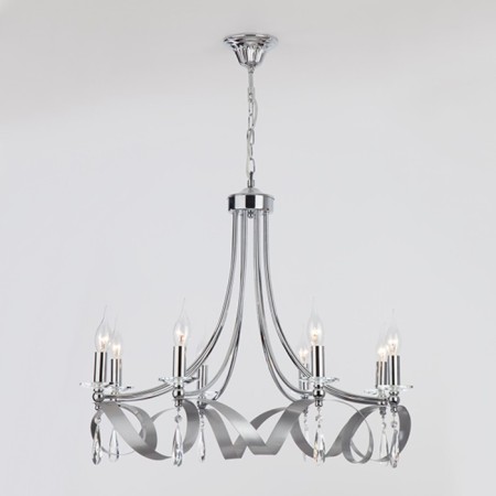 ADELIA 8x60W E14 chrome 78x78x58cm