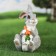 Garden figure "Rabbit with carrots" 26cm