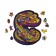 Puzzle Lesch "Anaconda" on the substrate, 52 children.