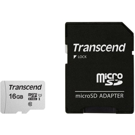 MicrosDHC memory map 16GB Transcend TS16GUSD300S-A + Adapter