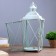 Climber metal, glass "flashlight" blue with a patina set 2 pcs 28x12x12; 38x16x15 cm