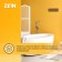 Ventilation grate Zein Lux L73, 73 x 232 mm, inexhaustible, brown