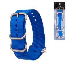 Solomon watch strap, 24 mm, l-27 cm, blue