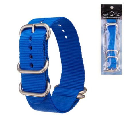 Solomon watch strap, 24 mm, l-27 cm, blue